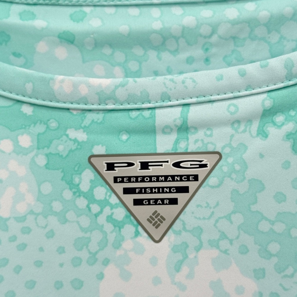 Columbia PFG Performance Freezer Dress Fishing Gear Aqua UPF 50‎ Small NWT - Picture 10 of 16